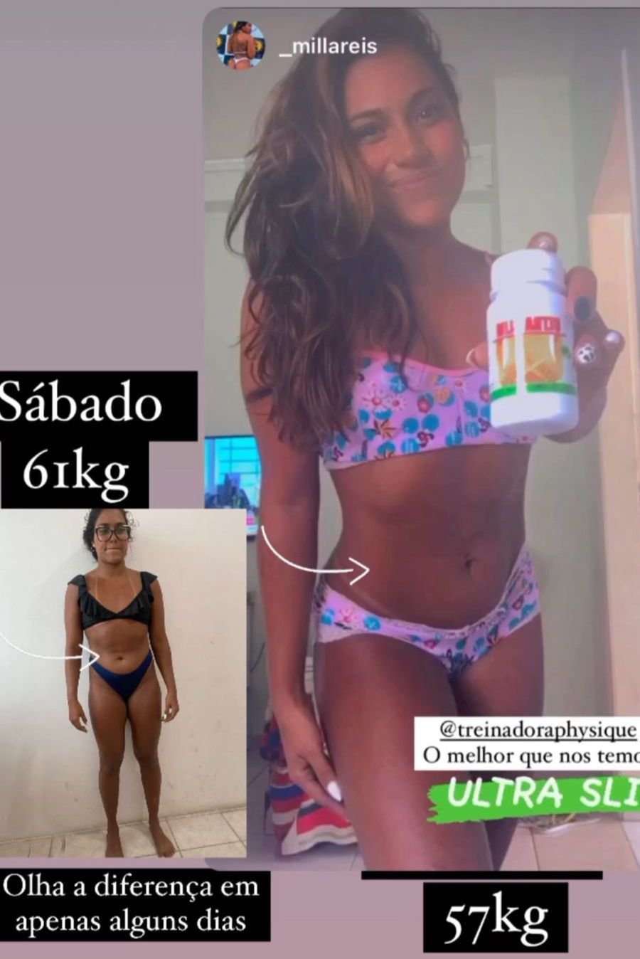 Antes e depois - Maria C.